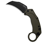 Image of Reate Knives Reate EXO-K Gravity Karambit Button Lock Knife Green Aluminum 3.1 Black 72367EDE