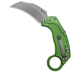 Image of Reate Knives Reate EXO-K Gravity Karambit Button Lock Knife Oxidized Green Aluminum 3.1 SW 979C6952