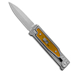 Image of Reate Knives Reate EXO-M Dagger Gravity Knife Ti/Amber Ultem 3.2 Satin ELMAX 69F32483