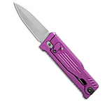 Image of Reate Knives Reate EXO Mini Dagger Gravity Knife Purple Aluminum 2.6 Satin Nitro-V 30DD9383