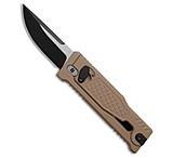 Image of Reate Knives Reate EXO Mini Drop Point Gravity Knife Tan Frag Al 2.6 Two-Tone Elmax 3CCEC84C
