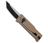 Image of Reate Knives Reate EXO Mini Tanto Gravity Knife Tan Frag Al 2.6 Two-Tone Elmax 81738774