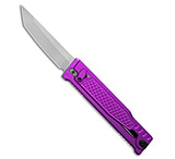 Image of Reate Knives Reate EXO-OG Tanto OTF Gravity Knife Purple Frag Aluminum 3.75 Satin Elmax 8C6D02DB
