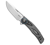 Image of Reate Knives Reate GTR Frame Lock Knife Dark Bead Blast/SW Titanium 3.6 Satin 63404A3E