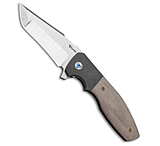 Image of Reate Knives Reate Kirby Lambert Augustus PVD Frame Lock Knife Green Micarta 3.6 Satin A331595B