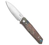 Image of Reate Knives Reate PL-6 Pivot Lock Knife Red/Black Micarta 3.5 Belt Satin Nitro-V 6E49ED4C