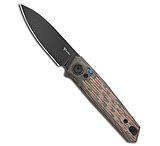 Image of Reate Knives Reate PL-6 Pivot Lock Knife Red/Black Micarta 3.5 Black PVD Nitro-V 00C57284