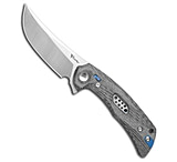 Image of Reate Knives Reate PL-7 Pivot Lock Knife Black Micarta 3.5 Belt Satin Nitro-V 4FE15981