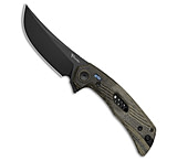 Image of Reate Knives Reate PL-7 Pivot Lock Knife Green/Black Micarta 3.5 Black PVD Nitro-V 439F97C6