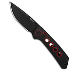 Image of Reate Knives Reate PL-XT Drop Point Pivot Lock Knife Black Micarta/Red G-10 3 Black D266E263