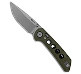 Image of Reate Knives Reate PL-XT Drop Point Pivot Lock Knife Green Micarta/Black G-10 3 SW D511DA39
