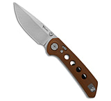 Image of Reate Knives Reate PL-XT Drop Point Pivot Lock Knife Tan G-10 3 Stonewash Nitro-V 0E10E670
