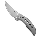 Image of Reate Knives Reate Velocity Frame Lock Knife Bead Blast Ti With Holes3 Belt Satin ELMAX 0197762C