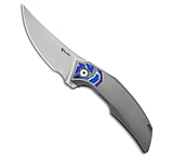 Image of Reate Knives Reate Velocity Frame Lock Knife Bead Blast Ti + Zircuti 3 Hand Satin ELMAX B68AB728