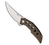 Image of Reate Knives Reate Velocity Frame Lock Knife Bronze Titanium With Holes 3 Belt Satin ELMAX D8B13521