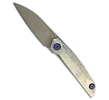 Image of Reate Knives VK Anub Frame Lock Knife Silver Crystalized Ti 3.25 Gray SW 6D949709