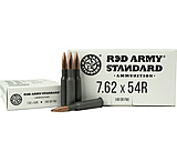 Red Army Standard 7.62x54R 148 Grain Full Metal Jacket Steel Cased Centerfire Rifle Ammunition