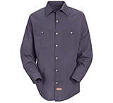 Image of Red Kap Geometric Micro-Check Long Sleeve Work Shirt
