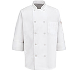Image of Red Kap Ten Pearl Button Chef Coat - Men's, 65% Polyester / 35% Cotton