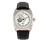 Image of Reign Astro Semi-Skeleton Leather-Band Watch