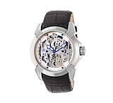 Image of Reign Optimus Automatic Skeleton Dial Leather-Band Watch