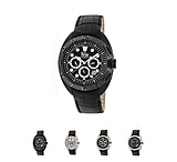 Image of Reign Ronan Automatic Leather-Band Watch w/Day/Date