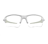 Image of Reks White Sling-Blade Eyeglasses / HD Polycarbonate Mirrors