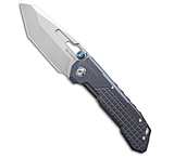 Image of REMETTE RT-Cool Leopard Button Frame Lock Blue Titanium 3.5 Pearlescent*DISC* 04A3CA5C