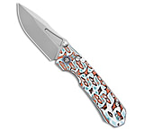 Image of REMETTE RT-Rhino Button + Liner Lock Knife Blue/Orange G-10 3.1 Sandblast 5D5707EC