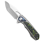 Image of REMETTE RT-Saker Falcon Frame Lock Knife Ti + Green/Black CF 3 Satin 4239E605