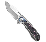 Image of REMETTE RT-Saker Falcon Frame Lock Knife Ti + Pink/Black CF 3 Satin F5242701