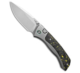Image of REMETTE RT-Steed Button Frame Lock Knife Ti + Black/Green CF 3.1 Pearlescent 8E08EC9E