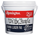 Image of Remington We The People Bucket 9mm Luger 115 Grain Full Metal Jacket Pistol Ammunition