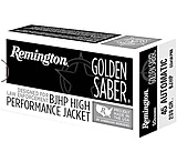 Remington Premier Golden Saber .45 Auto +P Brass Jacketed Hollow Point Nickel-Plated Brass Cased Pistol Ammunition