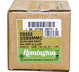 Remington Premier Golden Saber 9mm Luger 147 Grain Bonded Brass Jacketed Hollow Point Nickel-Plated Brass Cased Pistol Ammunition