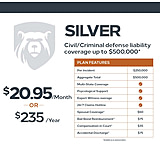 Image of Right To Bear Civil-Criminal Defense Liability Coverage Up To 500,000 w/Multi-State Coverage