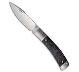 Image of Rike Knife Slip Joint Pocket Knife Black + Blue Carbon Fiber 3 Satin M390 C69EC218