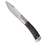 Image of Rike Knife Slip Joint Pocket Knife Black + Purple Carbon Fiber 3 Satin M390 6598C4B9