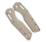 Image of Ripp's Garage Tech Microtech MSI S/E RH Canvas Micarta Scales - Double Green 8E6C17F0