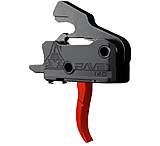 Image of RISE Armament Rave 140 Drop-In Trigger w/ Anti Walk Pins, Curved, 3.5lb Pull Weight, Black/Red, T017-RED