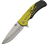 Image of Rite Edge Don't Tread Linerlock A/O CN300543YB 3.50 in Stainless Steel Assisted Opening Folding Knife