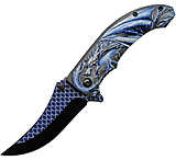 Image of Rite Edge Dragon Scale Linerlock A/O 3.25 in Stainless Steel Assisted Opening Folding Knife