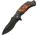 Image of Rite Edge Fire Dragon Linerlock A/O 3.75 in Stainless Steel Assisted Opening Folding Knife
