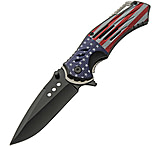 Image of Rite Edge Flag Linerlock A/O 3.50 in Stainless Steel Assisted Opening Folding Knife