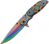 Image of Rite Edge Native Beads Linerlock A/O 3.75 in Stainless Steel Assisted Opening Folding Knife