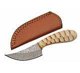 Image of Szco Rite Edge 2.75" Grooved Burned Bone Skinner W Sheath