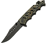 Image of Rite Edge Tactical Linerlock A/O Camo 3.75 in Stainless Steel Assisted Opening Folding Knife
