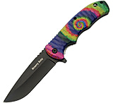 Image of Rite Edge Tie Dye Linerlock A/O CN300558B 3.50 in Stainless Steel Assisted Opening Folding Knife