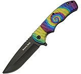 Image of Rite Edge Tie Dye Linerlock A/O 3.50 in Stainless Steel Assisted Opening Folding Knife