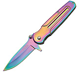 Image of Rite Edge Titanium Rainbow Linerlock A/O Folding Knife